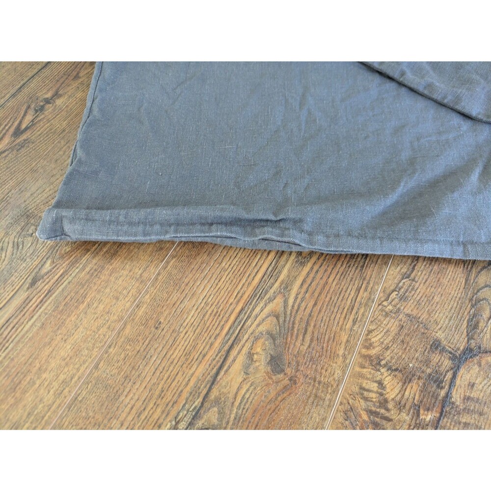 Ikea Aina Couch Sham Set 20 x 20 Inch Gray All Linen Pillow Cases - Picture 3 of 5